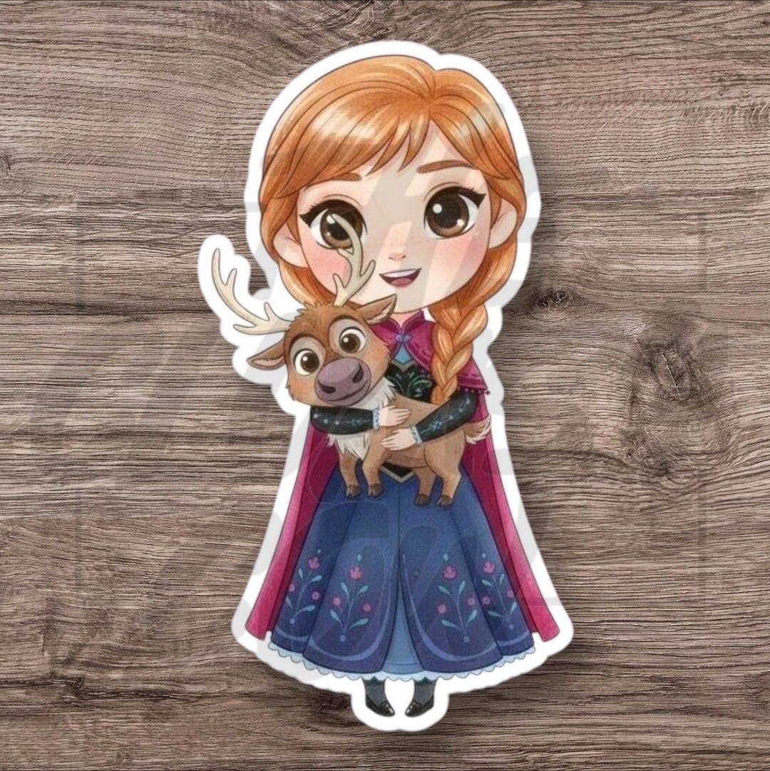 Anna and Sven Sticker - Water Resistant Vinyl Decal - Etsy
