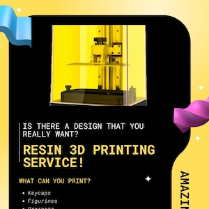 Resin 3D printing service