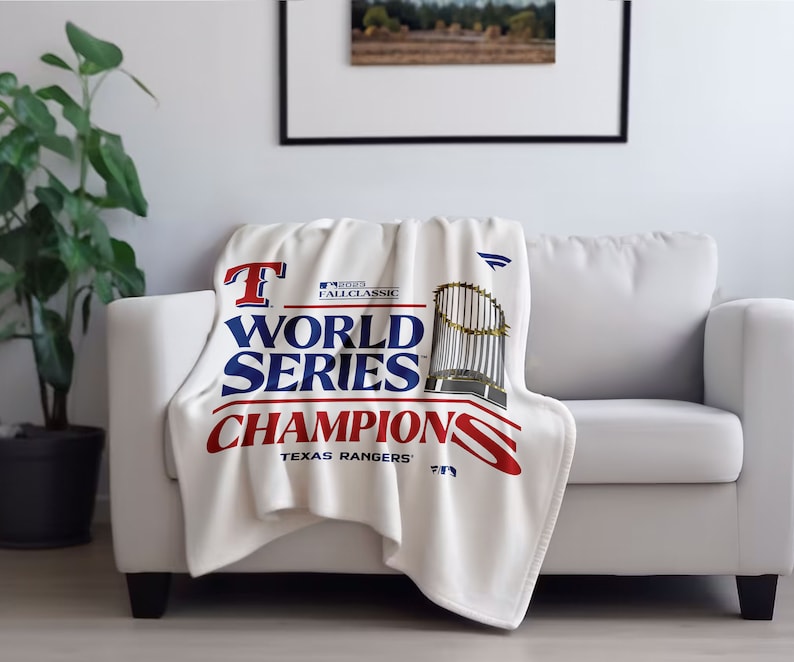 2023 Texas Rangers World Series Blanket Vintage Rangers Etsy