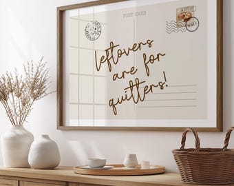 Funny Thanksgiving Wall Art | Thanksgiving Postcard Print (Digital Download)
