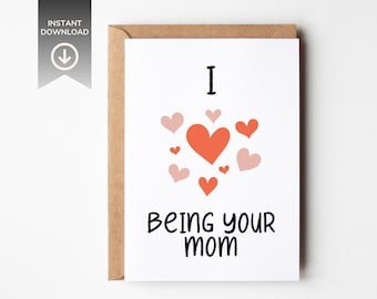 Tarjeta imprimible para hijo/hija / Tarjeta para hijo / Tarjeta de felicitación imprimible / Simplemente porque sí / Tarjeta de cumpleaños / Tarjeta digital / Interior en blanco