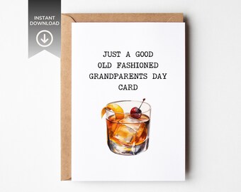 Grandparents Day Card Digital Download Printable Greeting Funny Grandparent Gift Idea September Holiday Celebration Present Grandma Grandpa