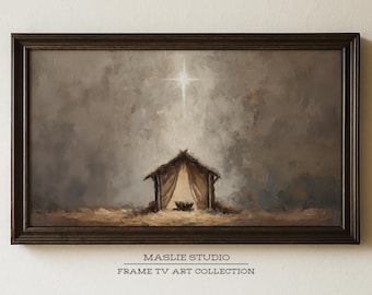 Frame TV Nativity Art | Christian Christmas Digital Download for Samsung The Frame