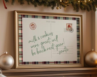 Funny Christmas Postcard Print | Holiday Wall Art (Digital Download)