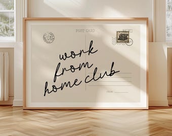 Postcard Printable Art | Trendy Horizontal Wall Art | Home Office Aesthetics | Office Wall Prints | Landscape Prints | Work From Home Prints