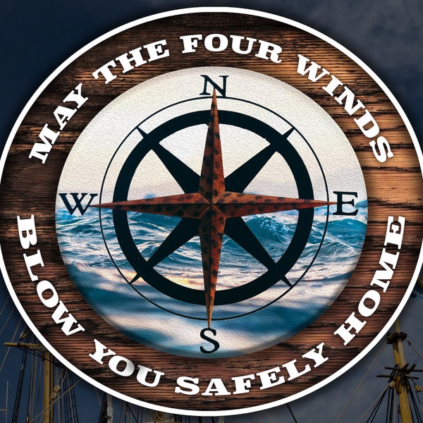 May The Four Winds Blow You Safely Home Waterproof Vinyl Sticker Decal Grateful Dead Lyric Art