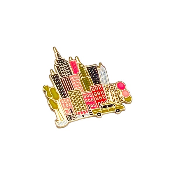 Skyline Serenade Manhattan Enamel Pin – A Hard Collectible for Bags and the Perfect Travel Souvenir or Gift for Him and Her!