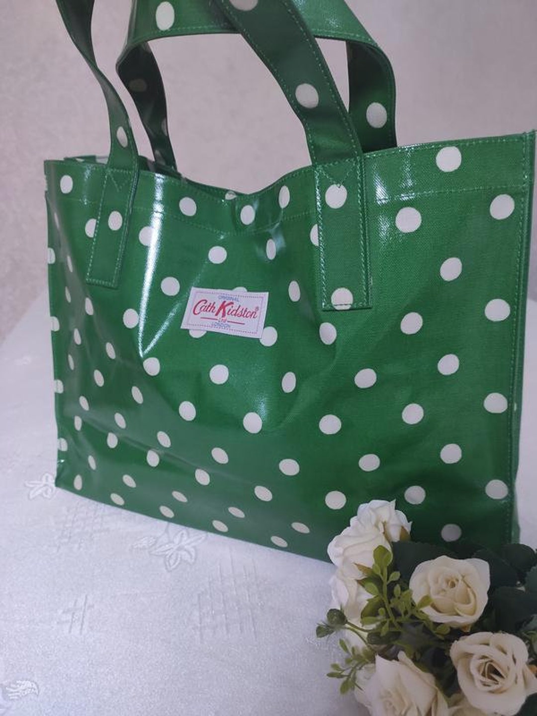 Cath Kidston Bag Polka Dotvintage Bag London Baghand Etsy