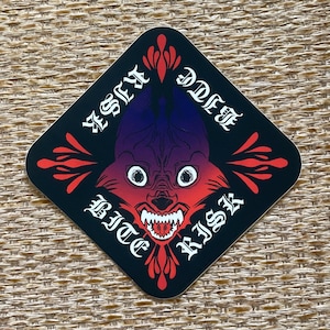Bite Risk Sticker