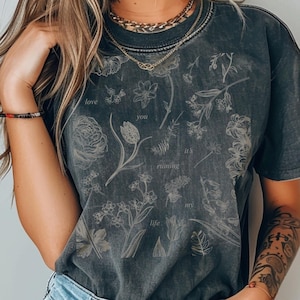 I Love You It&#39;s Ruining My Life Lyrics Inspired T-Shirt, Trendy Pop Star Poets Era Comfort Colors Oversized Tee, Popular Gifts for Her Girls