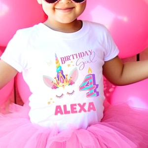 Personalized Gift | name toddler | Matching Birthday Family Shirts | Personalized Birthday Shirt | Unicorn Birthday | Unicorn Custom Shirts