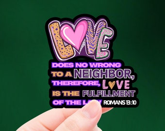 Christian Pro Immigration Sticker: Social Justice Decal