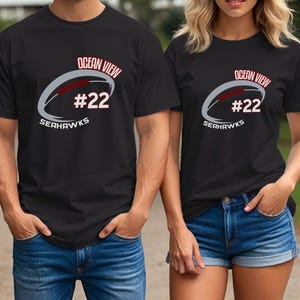 Aangepast voetballershirt gepersonaliseerde mascotte fan schoolgeest T-shirt moeder teamshirts sportteam shirts spelernummer wedstrijddag voetbal