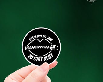 Anti Trump Sticker: Political Protest Decal, Waterproof Vinyl