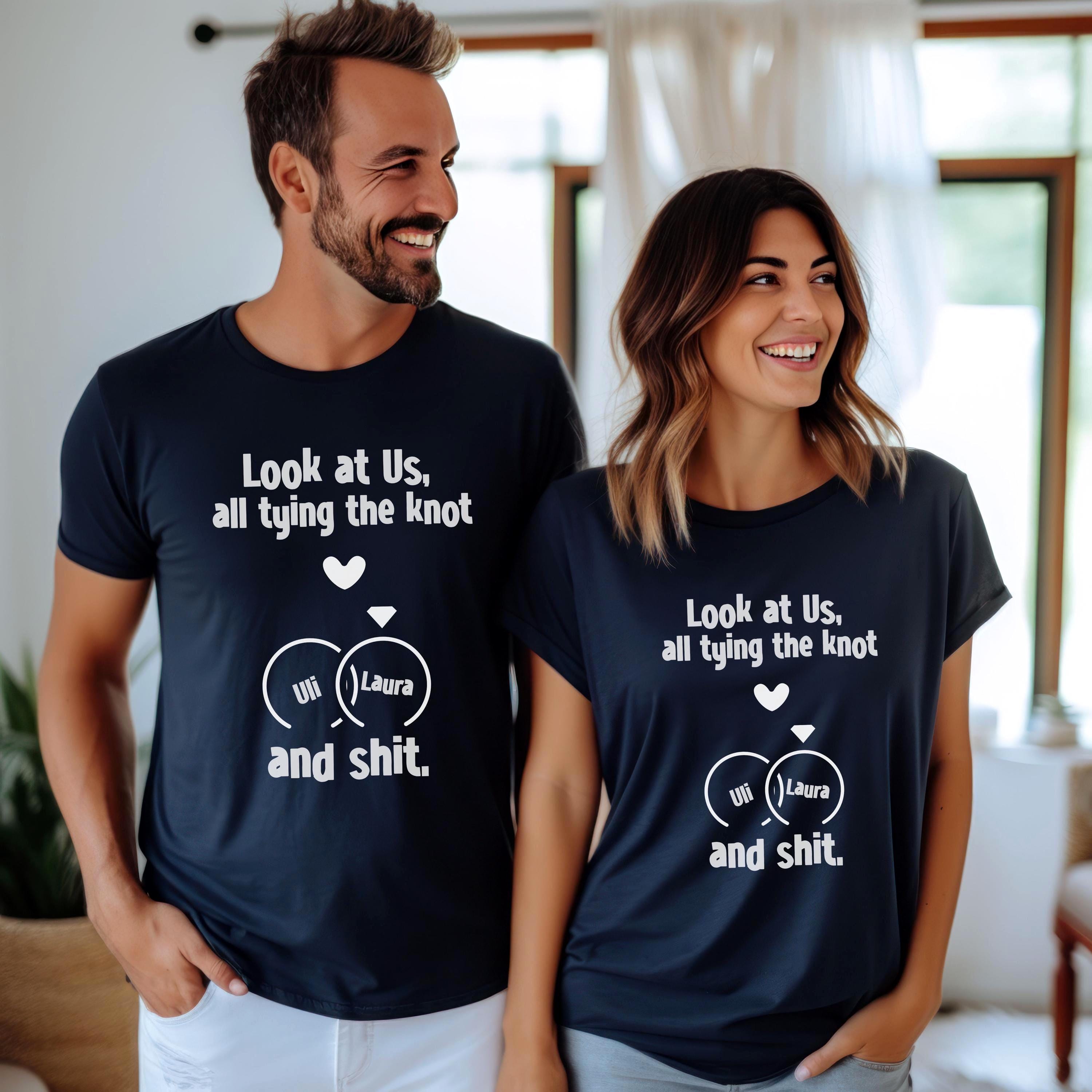 Engagement Shirts, Engagement Proposal Tee, Funny Engagement Announcement Tee, I said yes Engagement party tee, Honeymoon Tee, Wedding Gift