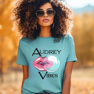 Audrey Vibes  Blowing Bubble Gum | Lips Shirt | Trendy Shirt | audrey hepburn art graphics tee shirt tee gifted shirt graphics tee