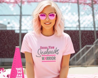 Pink Out Football Shirt: Breast Cancer Awareness, Custom School Team Tee