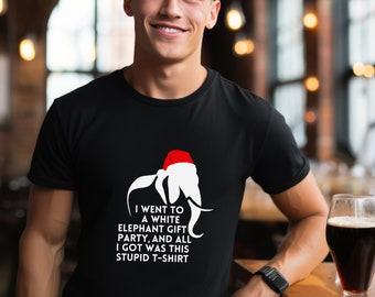 white elephant, funny white elephant, white elephant tee, white elephant gift,christmas party, gift exchange, secret santa, Tshirt
