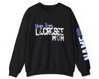 Personalized Lacrosse Mom Sweatshirt: Team Spirit Apparel