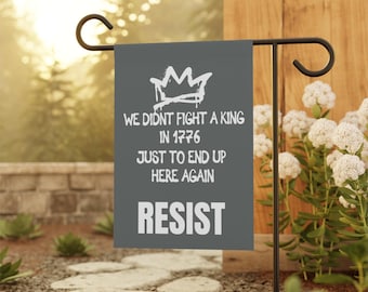 Anti-Fascism Garden Flag: Patriotic 1776, Resist Tyranny