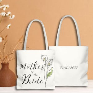 Mother of the Bride Tote Bag, Mother of the Groom Canvas Bag, Mother of the Bride Bag, Mother of the Bride Gift Ideas, Gift for MOB MOG