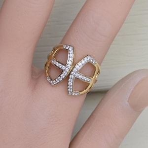 Judith Ripka Selvaggia Collection 14k & Sterling Silver Cocktail Ring