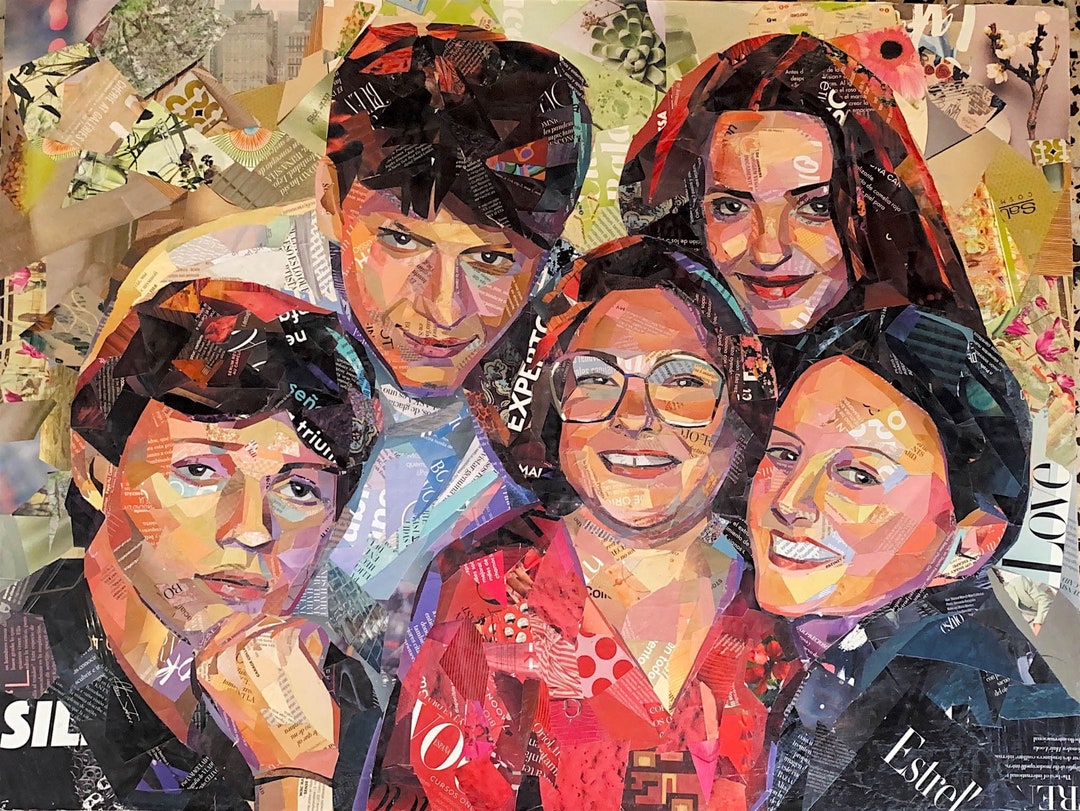 Personalized Family Collage Portrait - Etsy