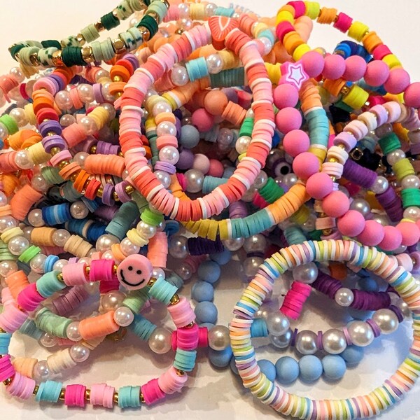 Clay Bead Bracelets! 50 Styles!