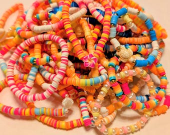 ¡Pulseras de cuentas de arcilla de verano! ¡50 estilos!