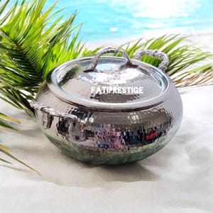 Handmade Turkish Copper Cookware Set: Decorative Kitchen Casseroles