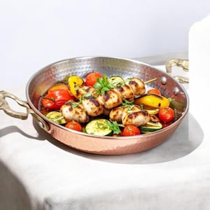 Handmade Hammered Copper Pan, Turkish Saucepan, Kitchenware (16-22cm)