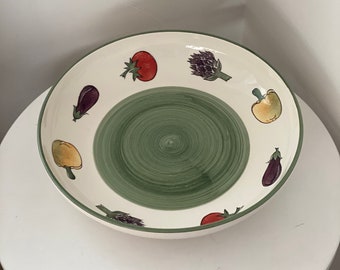 Hand Painted Charming Fruit Serving Bowl