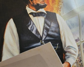 Abraham Lincoln print signed by David Craig