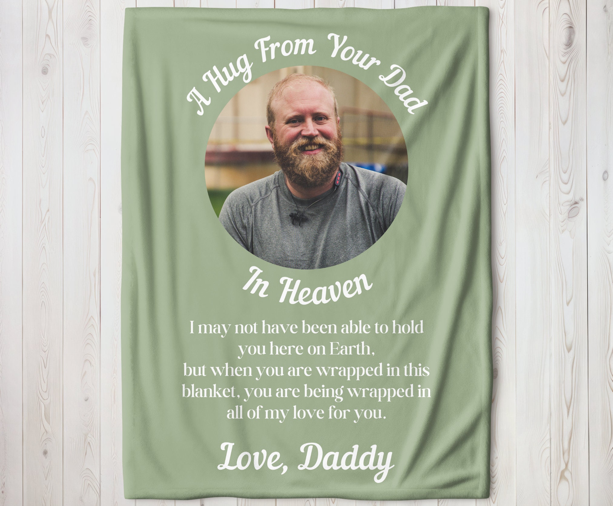 Memorial Baby Gift, Hug From Heaven, Guardian Angel Gift, Remembrance Keepsake Baby Blanket Grandma, Grandpa In Heaven, Aunt, Uncle, Brother