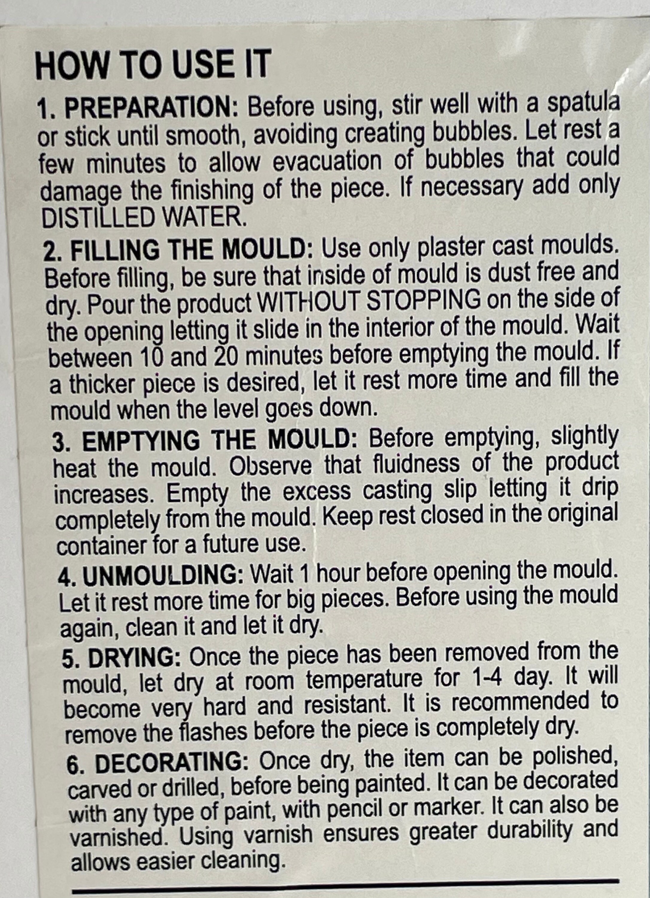 Casting Slip, Papier Mache, Doll Making, Air Dry Clay, Molding Etsy