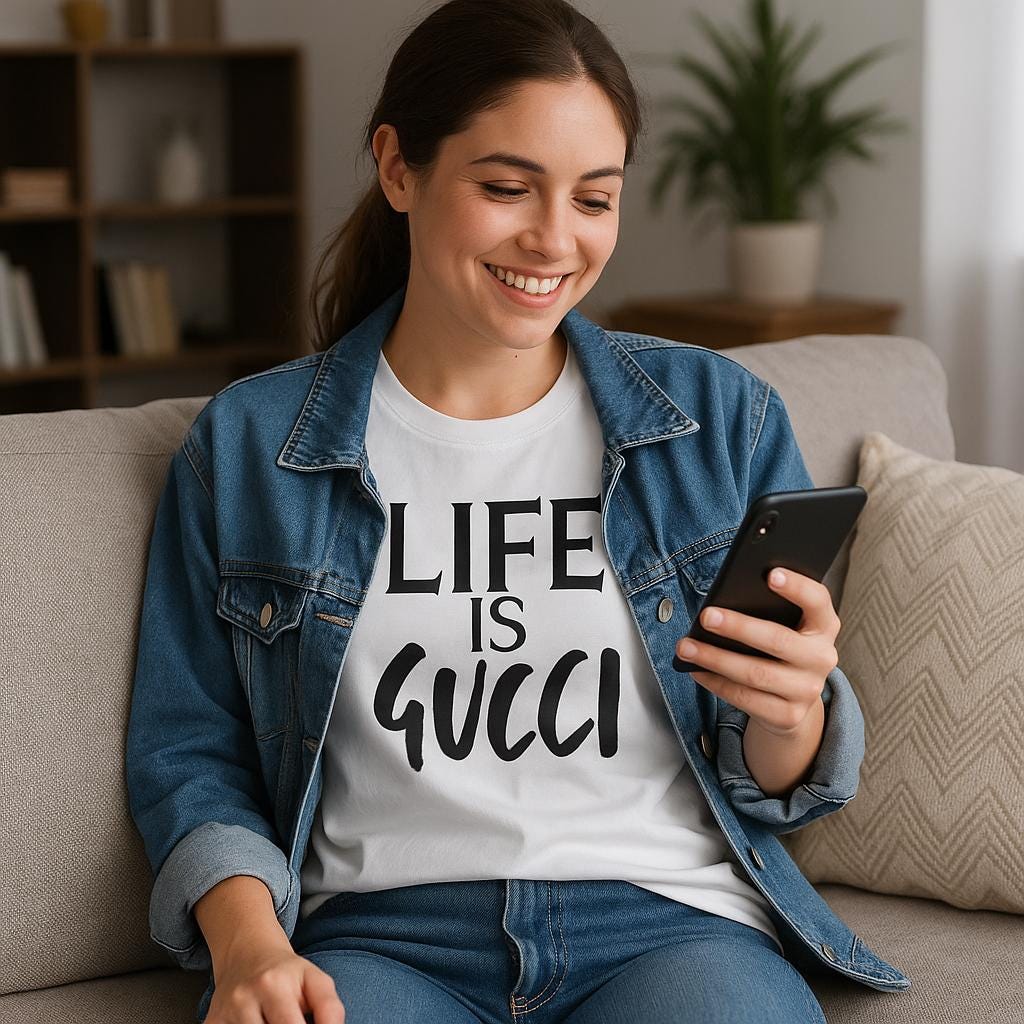 Life is Gucci Tee - Etsy