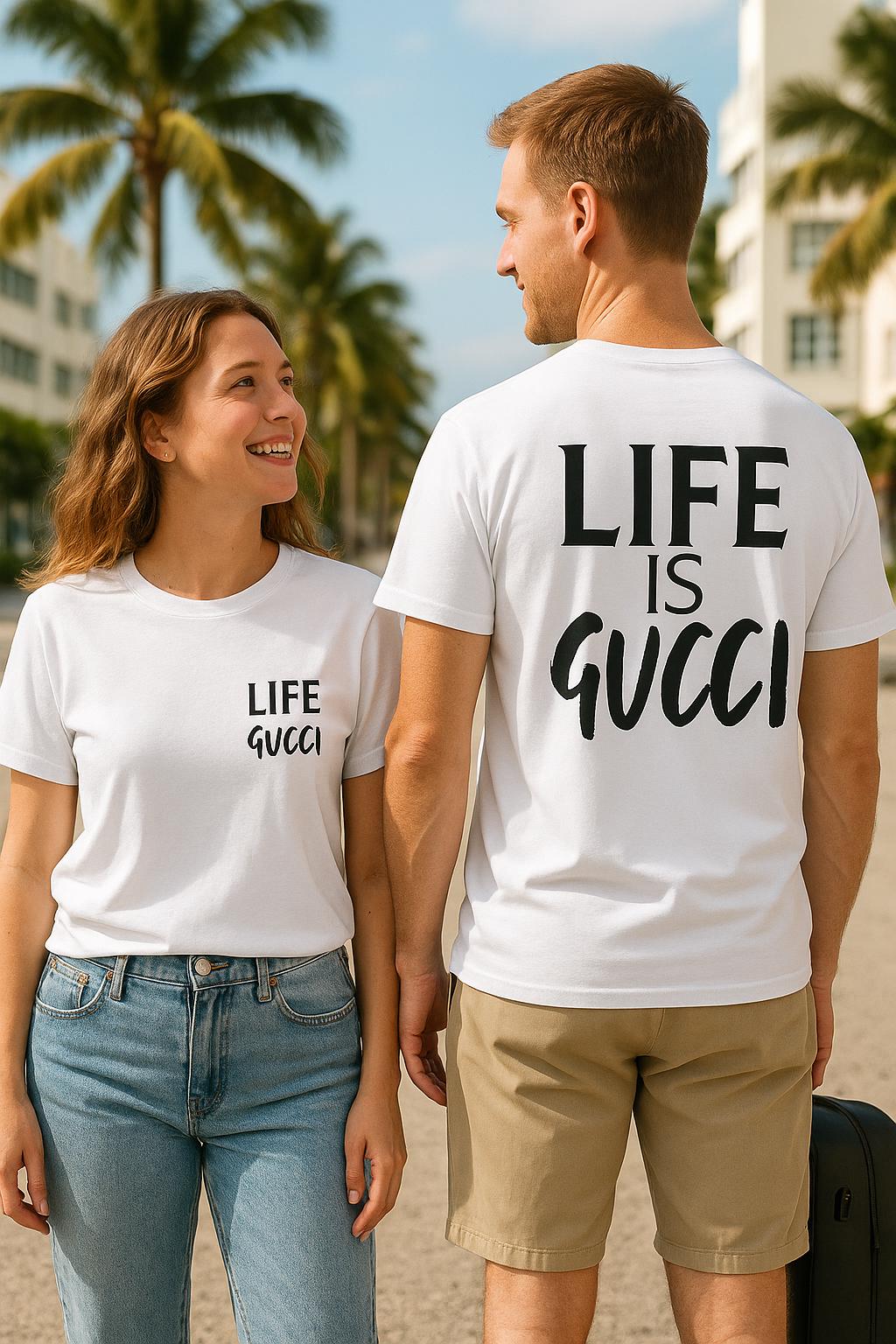 GUCCI LIFE IS GUCCI スカルプリント Tシャツ Life is Gucci Tee - Etsy