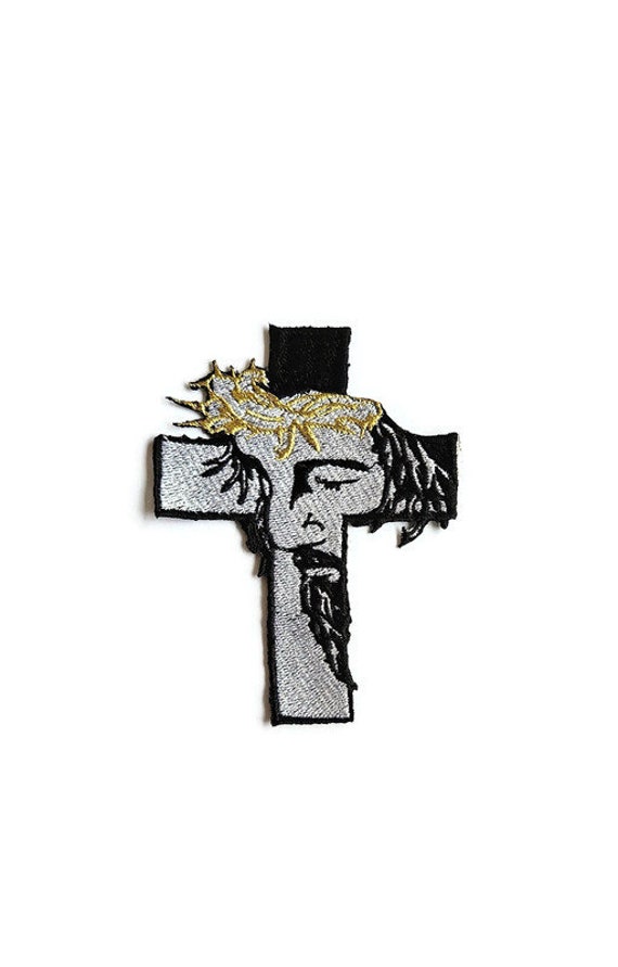 Jesus Patch Cross Embrotdery Iron-on - Etsy