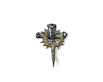 Jesus Patch Kreuz embrotder Aufbügler