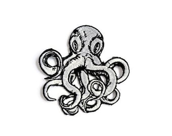 Übergroßer Cartoon-Oktopus-Aufnäher – 15x14,5 Cm, Zum Aufbügeln Oder Aufnähen