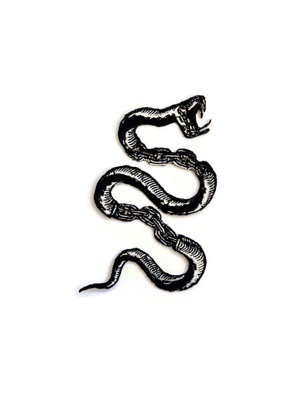 Bloeden Medusa Snake Winding De Maan Patch