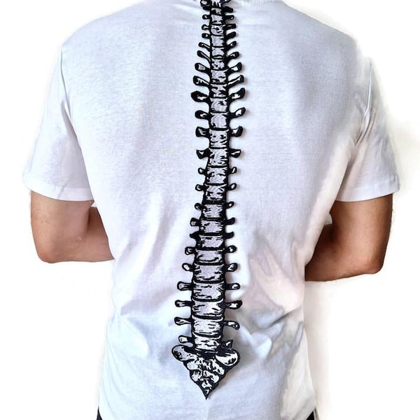 Spine Patch Embroidered Spine Iron-On Spine Patch with Adhesive