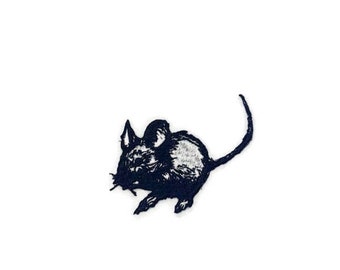 Rat Embroidered Iron-On Patch