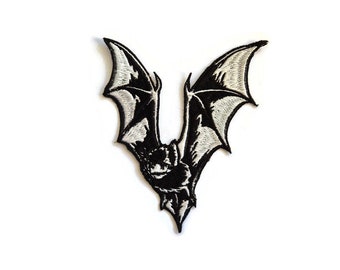 Bat Patches - horror patches, gothic fashion, witchy, vampire patch, sew on punk patch, top rocker, animal, occult
