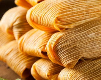 2 Doz Chicken Tamales with Verde Sauce and Cream Cheese