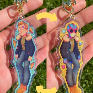 Harry Vanderspeigle (Resident Alien) Holographic Double Sided Keychain