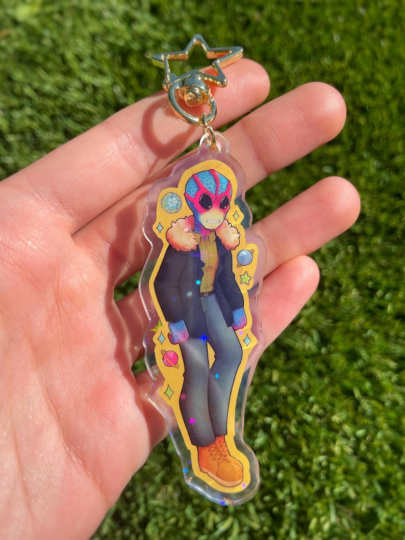 Harry Vanderspeigle (Resident Alien) Holographic Double Sided Keychain image 2