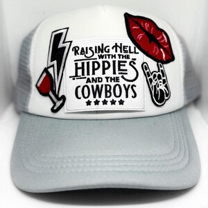 RAISING HELL custom trucker hat