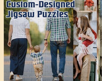 Personalized Photo Jigsaw Puzzle, Custom Family Keepsake