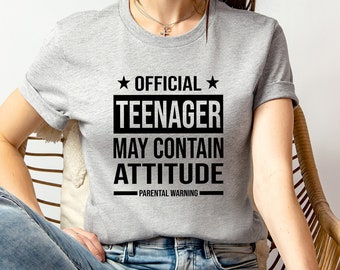 Official Teenager Shirt, 13th Birthday T-Shirt, Funny Birthday Gift, Teenager 13 Sweatshirt,  Birthday Girl Tee, Perfect 13, Gift For Teen